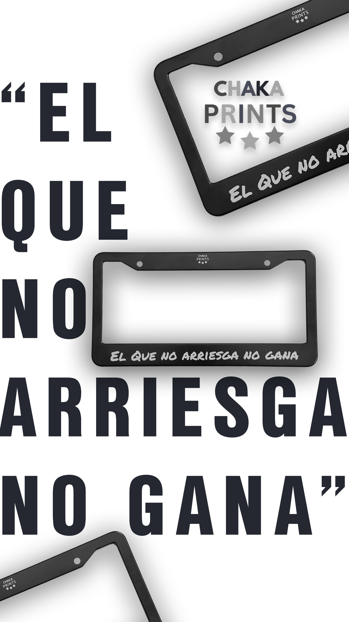 EL QUE NO ARRIESGA NO GANA V2 | LICENSE PLATE FRAME